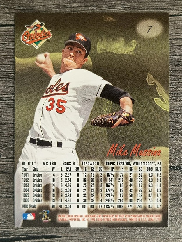 1997 Ultra #7 Mike Mussina