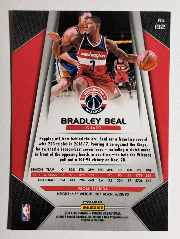 2017-18 Panini Prizm Prizms Fast Break #132 Bradley Beal