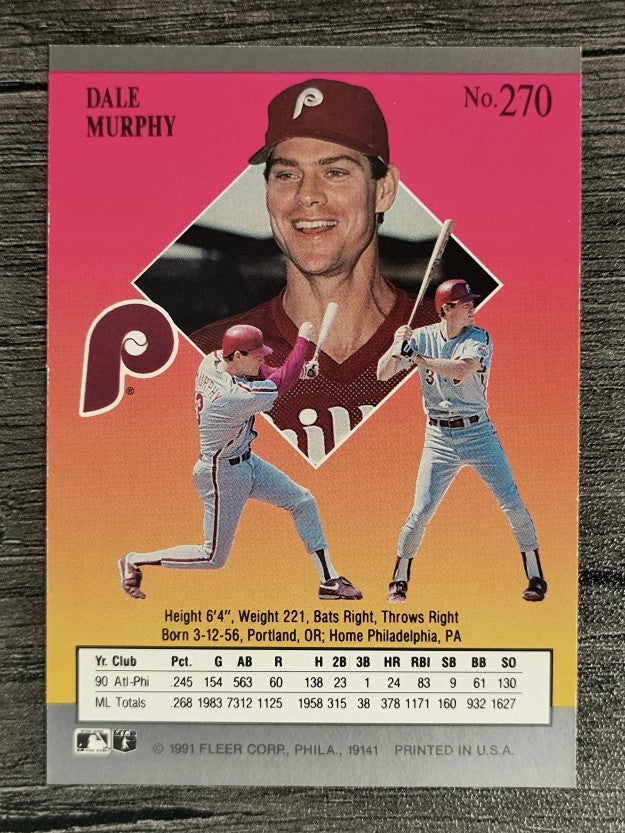 1991 Ultra #270 Dale Murphy