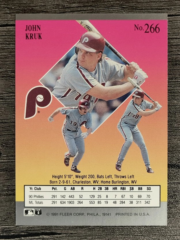 1991 Ultra #266 John Kruk