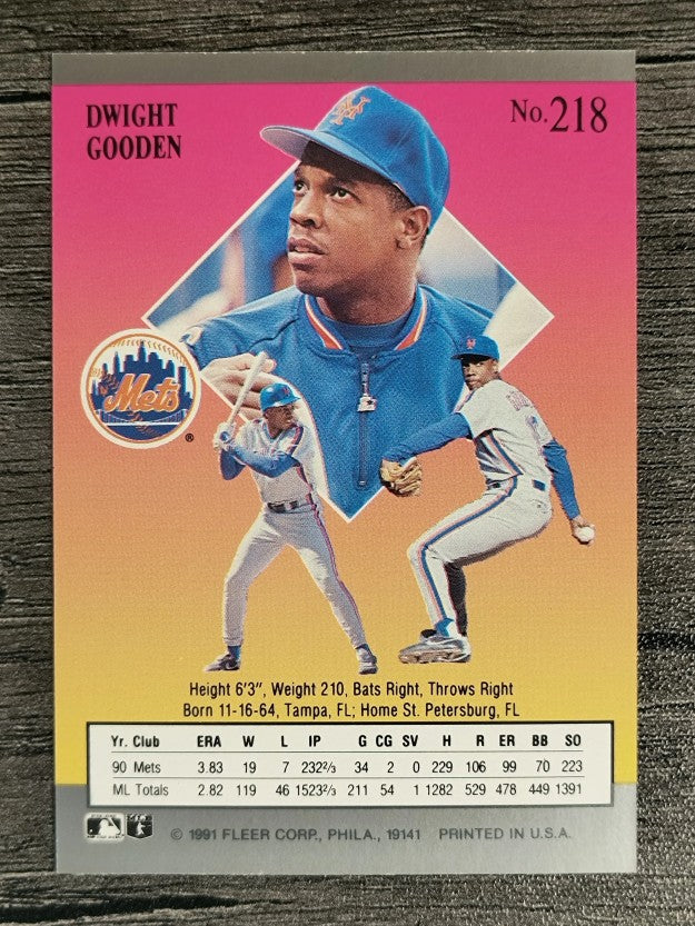 1991 Ultra #218 Dwight Gooden