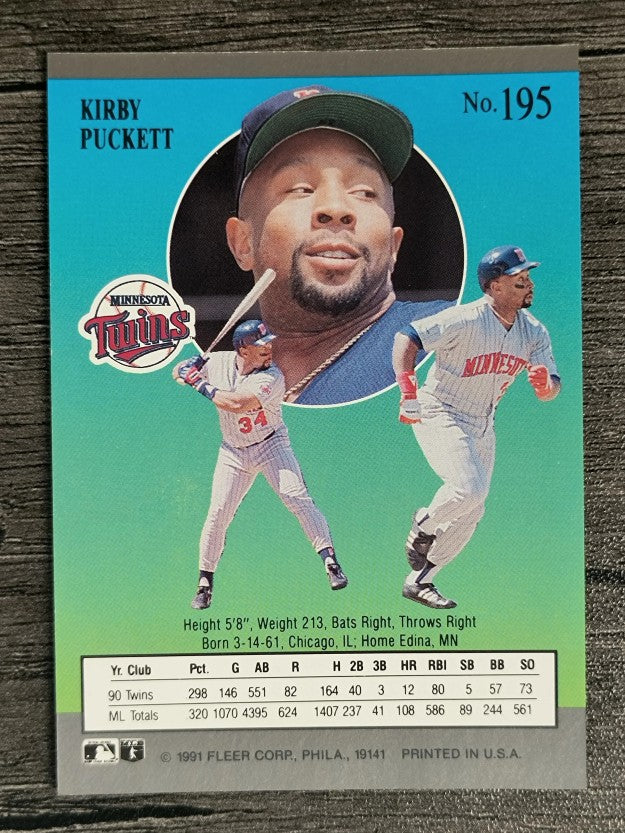 1991 Ultra #195 Kirby Puckett