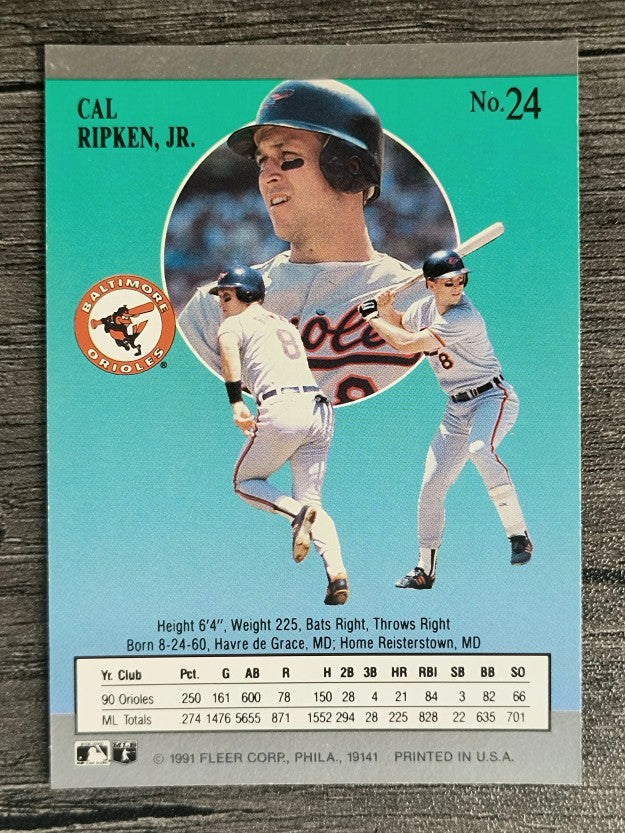 1991 Ultra #24 Cal Ripken