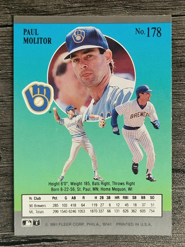 1991 Ultra #178 Paul Molitor
