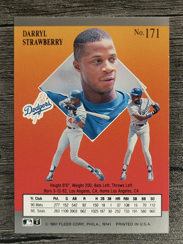 1991 Ultra #171 Darryl Strawberry