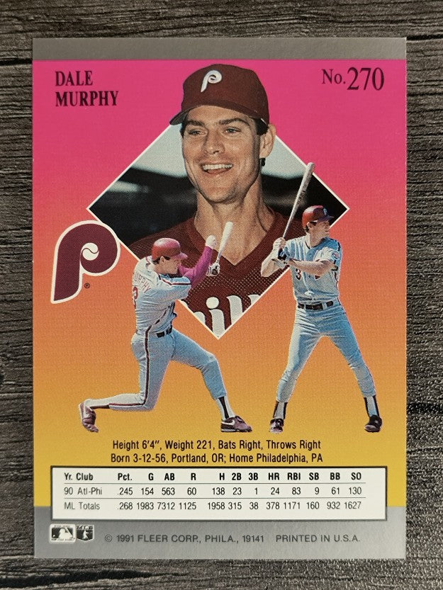 1991 Ultra #270 Dale Murphy