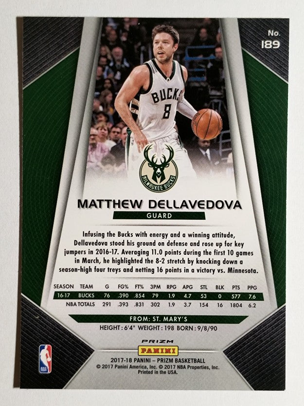 2017-18 Panini Prizm Prizms Fast Break #189 Matthew Dellavedova