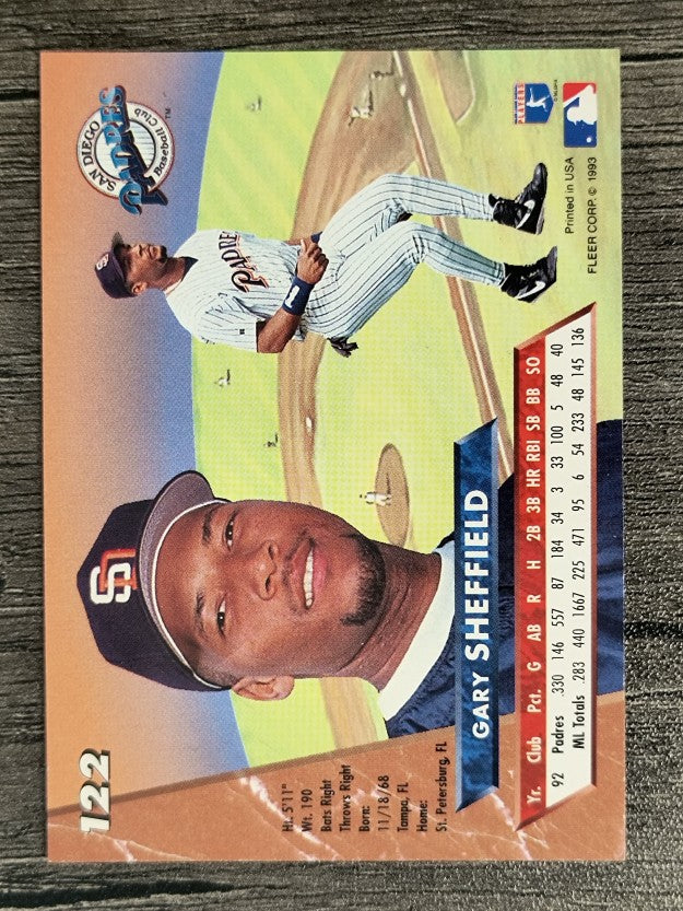 1993 Ultra #122 Gary Sheffield