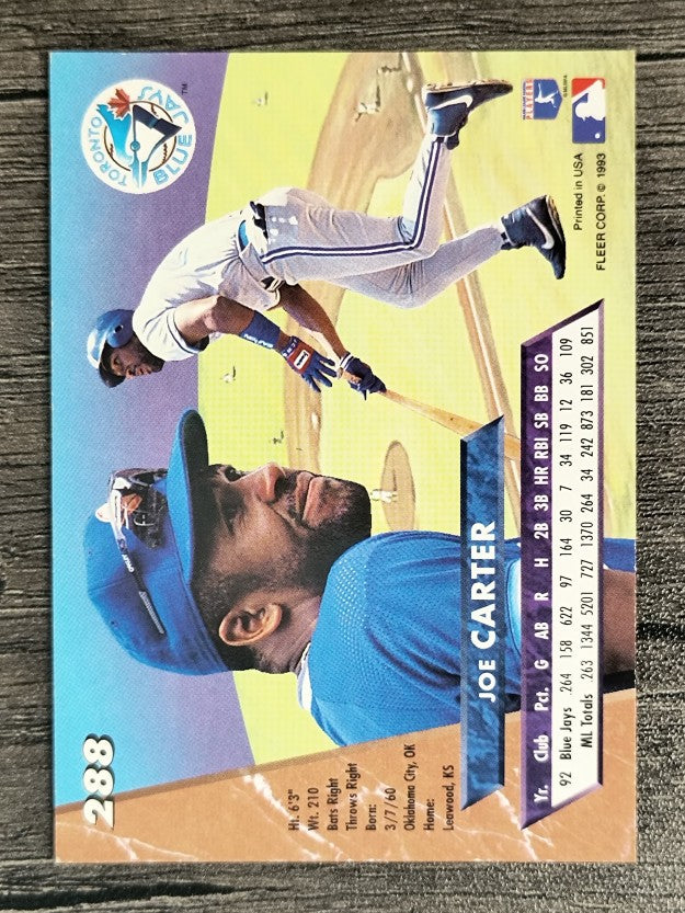 1993 Ultra #288 Joe Carter