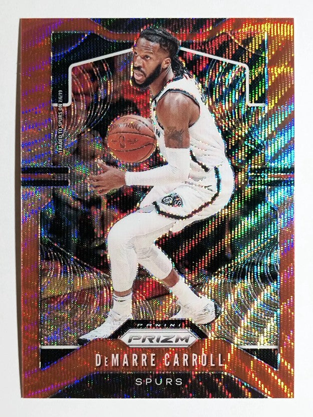 2019-20 Panini Prizm Prizms Ruby Wave #82 DeMarre Carroll