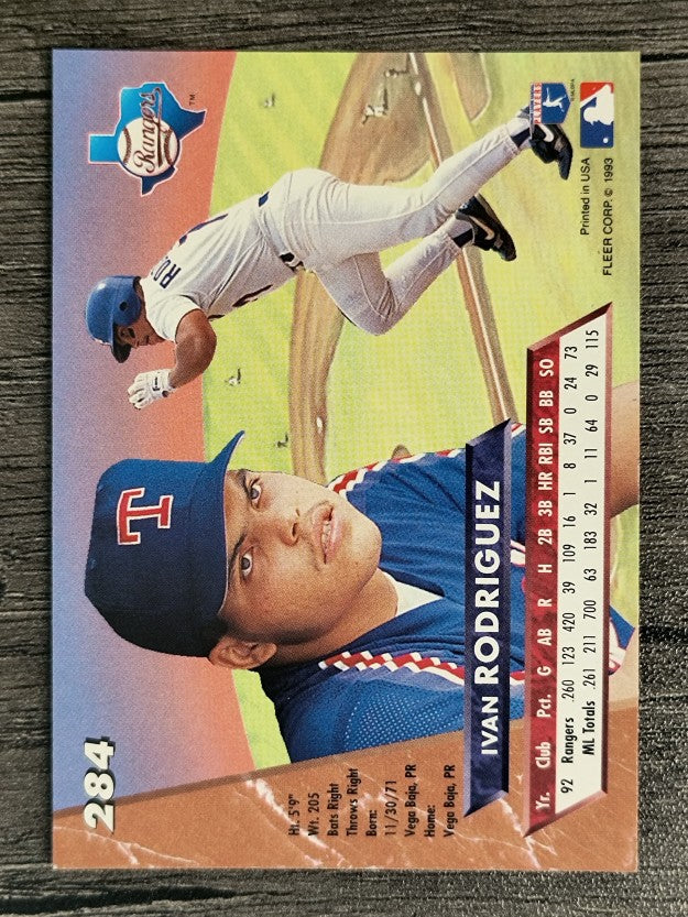 1993 Ultra #284 Ivan Rodriguez