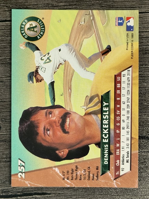 1993 Ultra #257 Dennis Eckersley