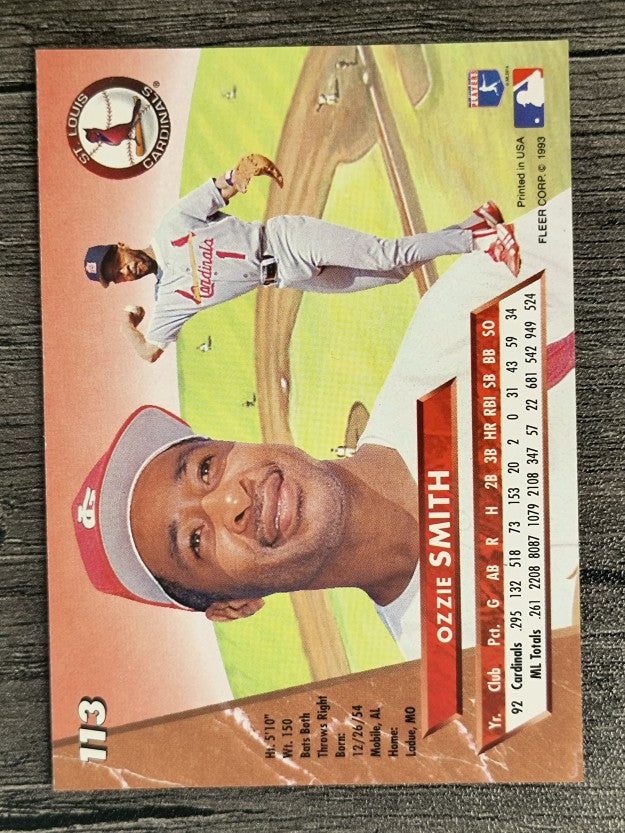 1993 Ultra #113 Ozzie Smith