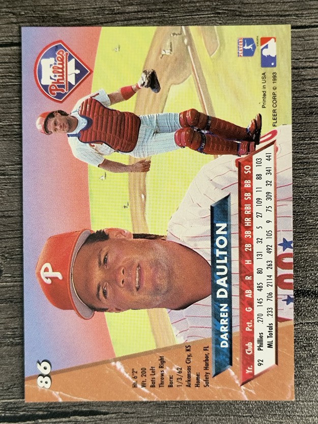 1993 Ultra #86 Darren Daulton