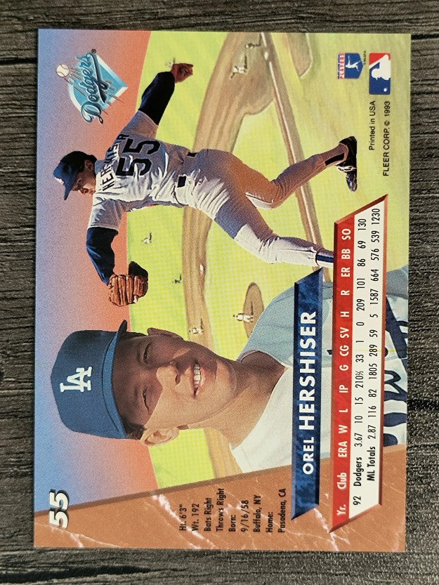 1993 Ultra #55 Orel Hershiser