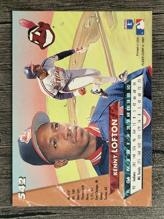 1993 Ultra #542 Kenny Lofton