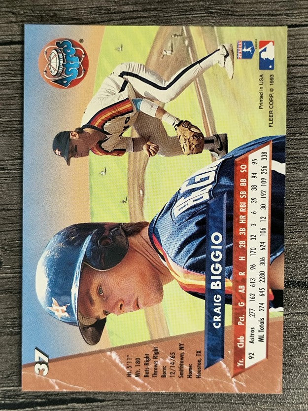 1993 Ultra #37 Craig Biggio