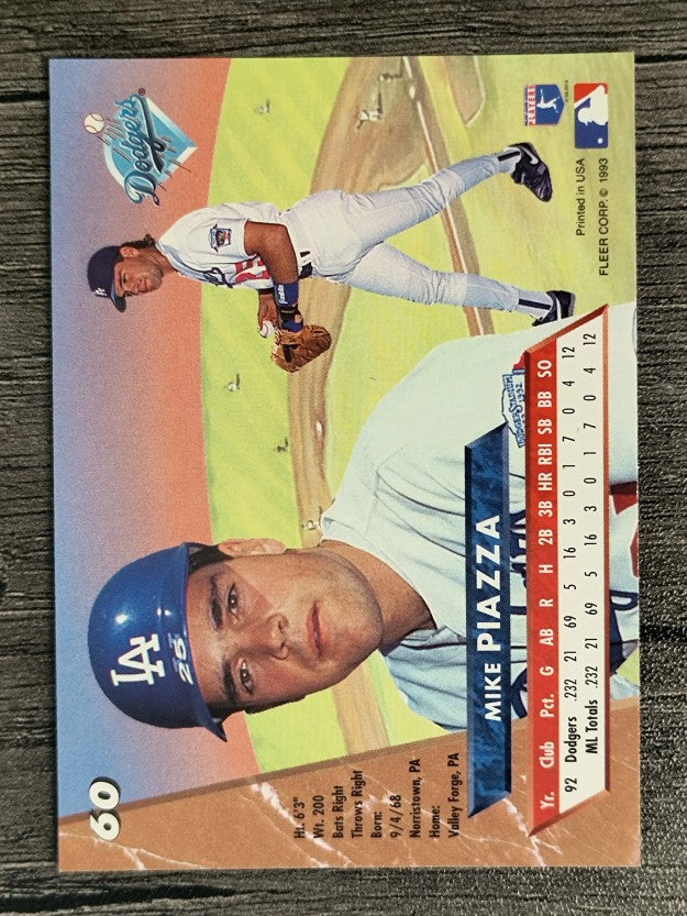 1993 Ultra #60 Mike Piazza