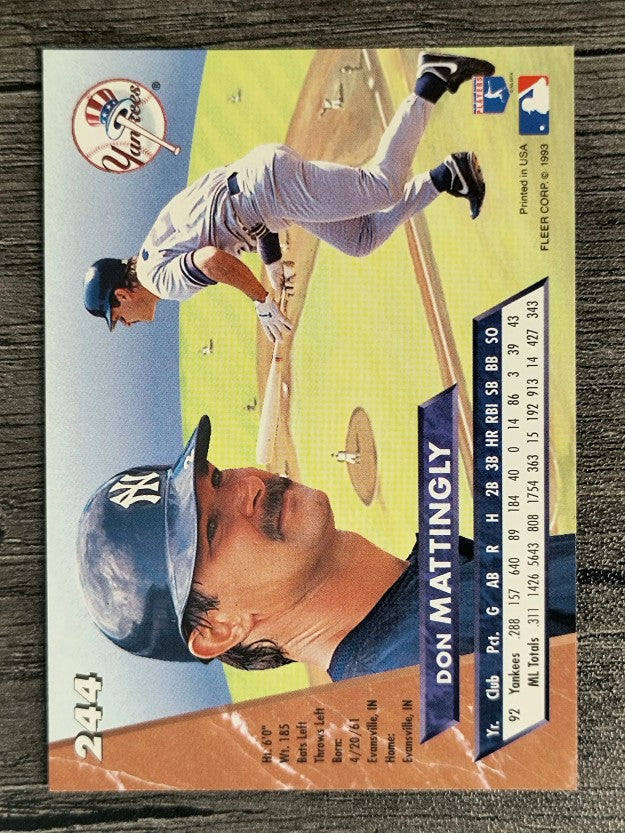 1993 Ultra #244 Don Mattingly