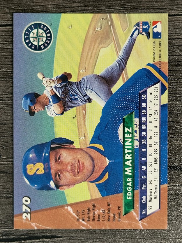 1993 Ultra #270 Edgar Martinez