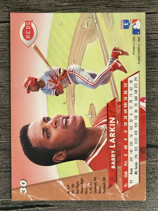 1993 Ultra #30 Barry Larkin