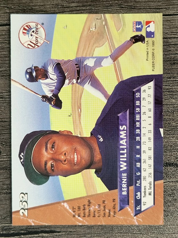 1993 Ultra #252 Bernie Williams