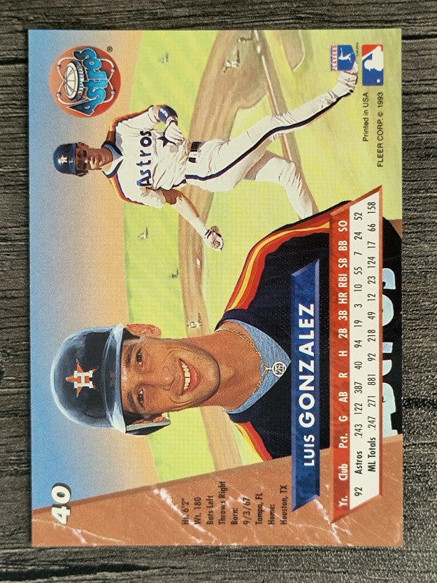 1993 Ultra #40 Luis Gonzalez