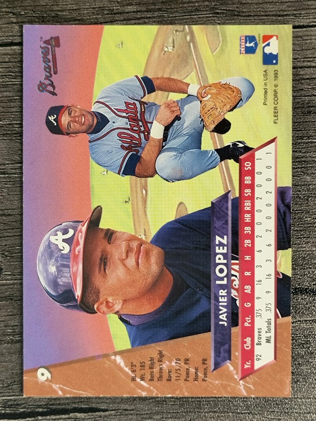 1993 Ultra #9 Javier Lopez