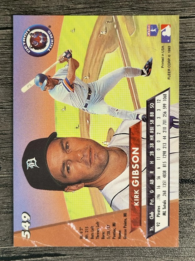 1993 Ultra #549 Kirk Gibson