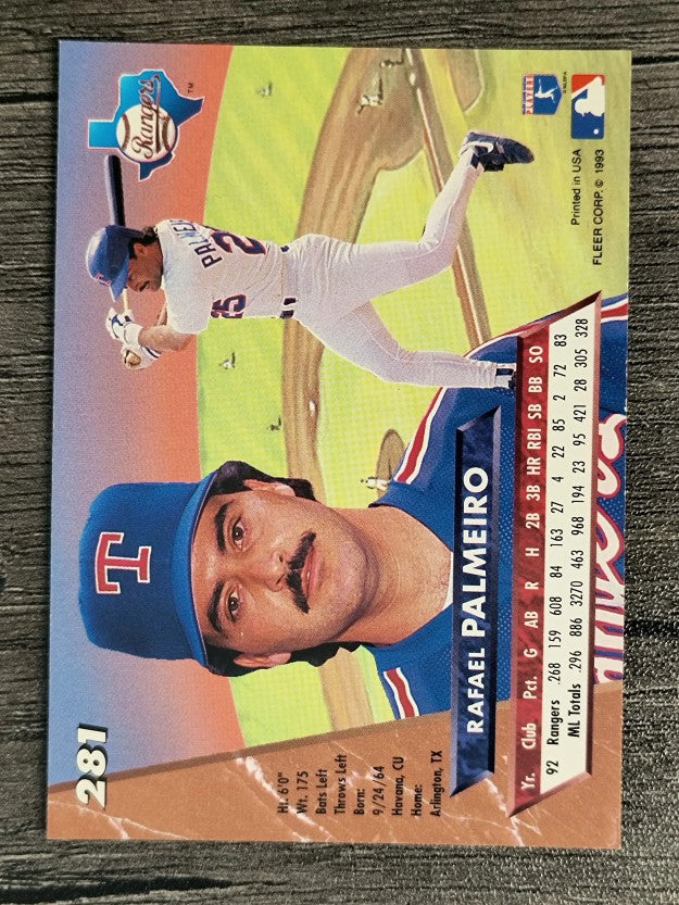 1993 Ultra #281 Rafael Palmeiro