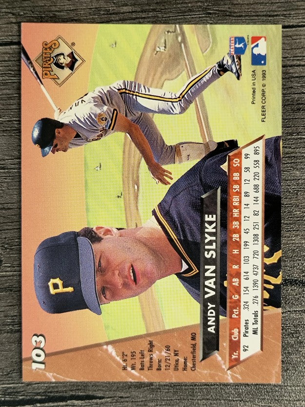 1993 Ultra #103 Andy Van Slyke