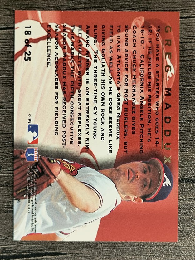 1995 Ultra Award Winners #18 Greg Maddux
