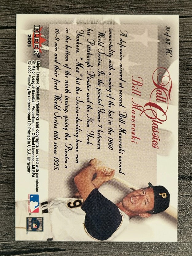 2001 Ultra Fall Classics #31 Bill Mazeroski
