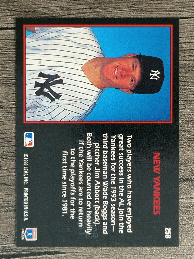 1993 Triple Play #258 Wade Boggs/Jim Abbott