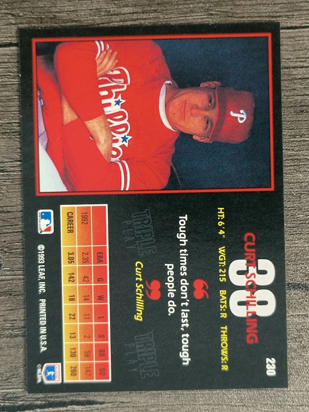 1993 Triple Play #230 Curt Schilling