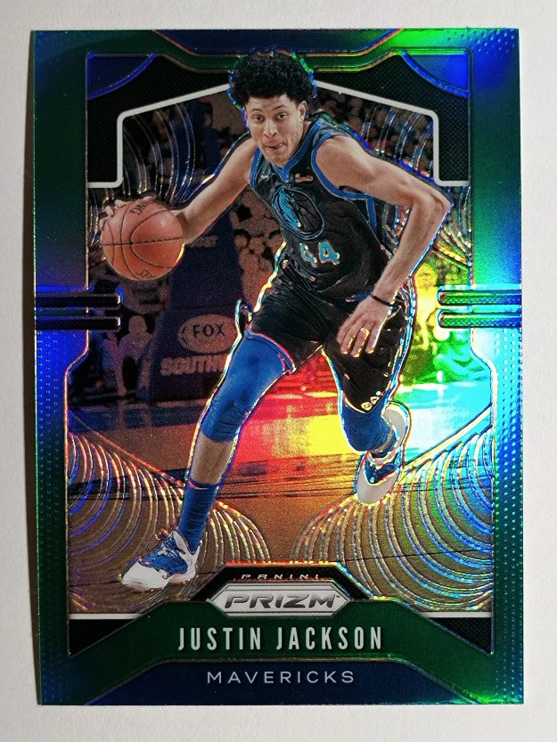 2019-20 Panini Prizm Prizms Green #80 Justin Jackson