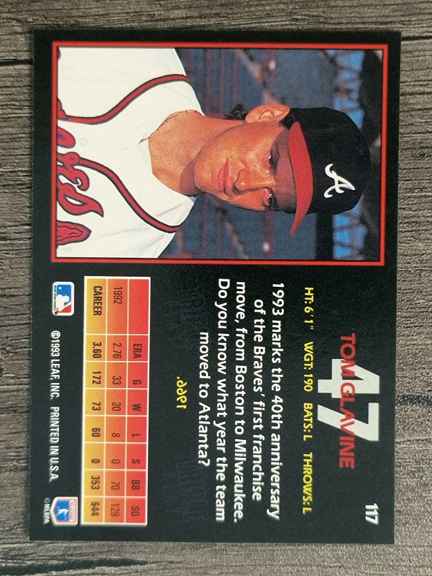1993 Triple Play #117 Tom Glavine