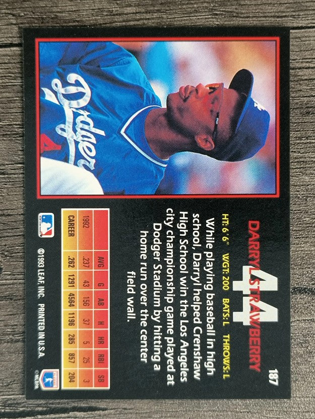 1993 Triple Play #187 Darryl Strawberry