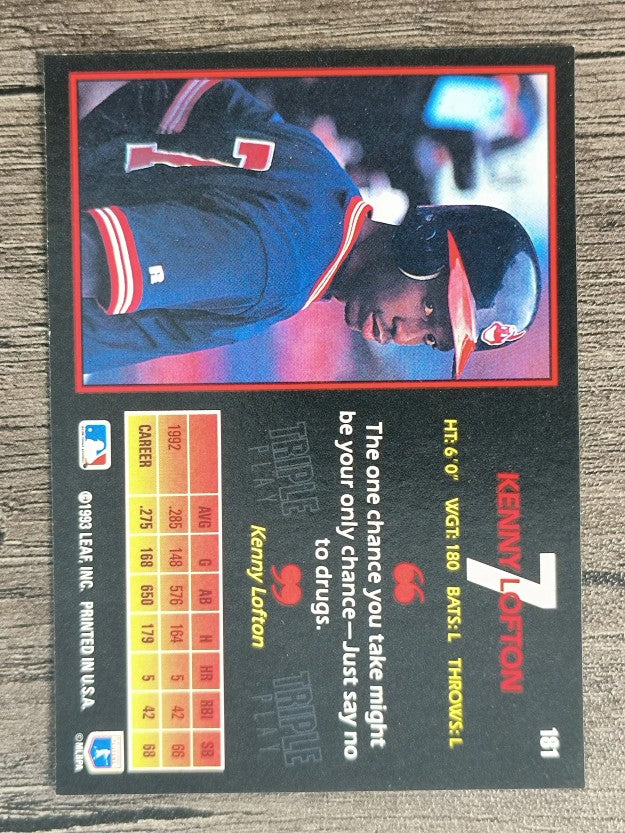 1993 Triple Play #181 Kenny Lofton
