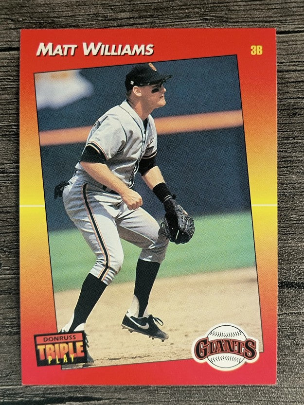 1992 Triple Play #4 Matt Williams