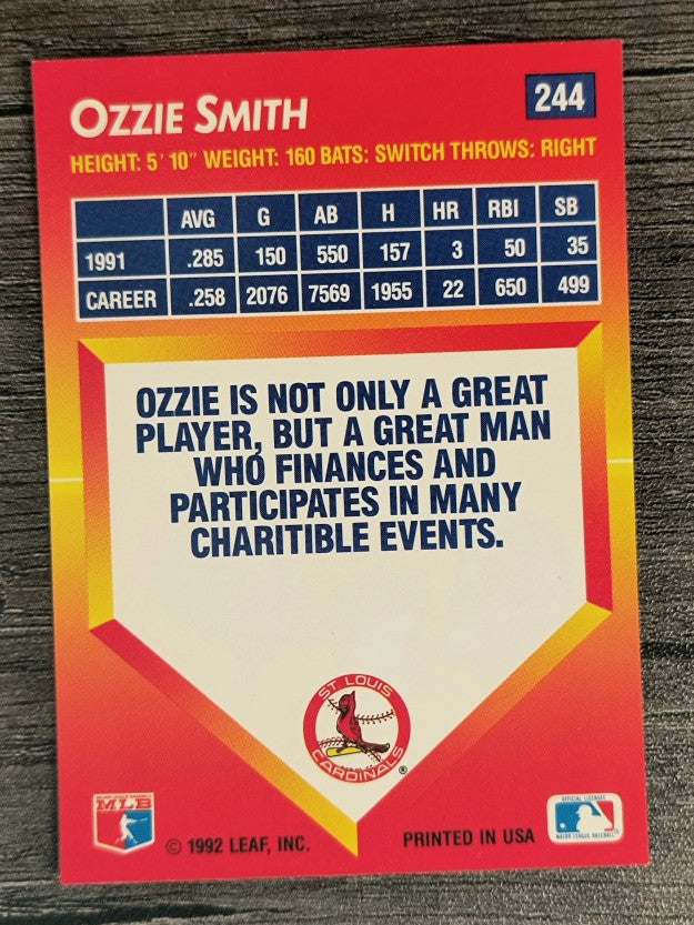 1992 Triple Play #244 Ozzie Smith