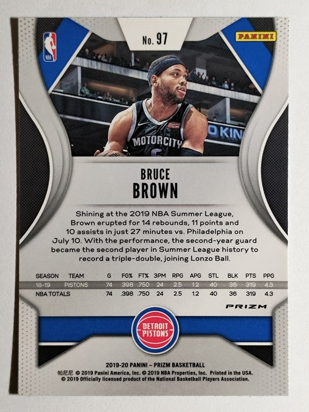 2019-20 Panini Prizm Prizms Green #97 Bruce Brown