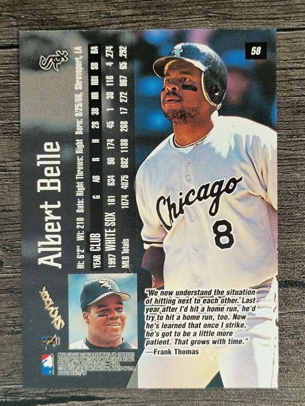1998 SkyBox Dugout Axcess #58 Albert Belle