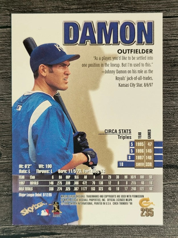 1998 Circa Thunder #235 Johnny Damon