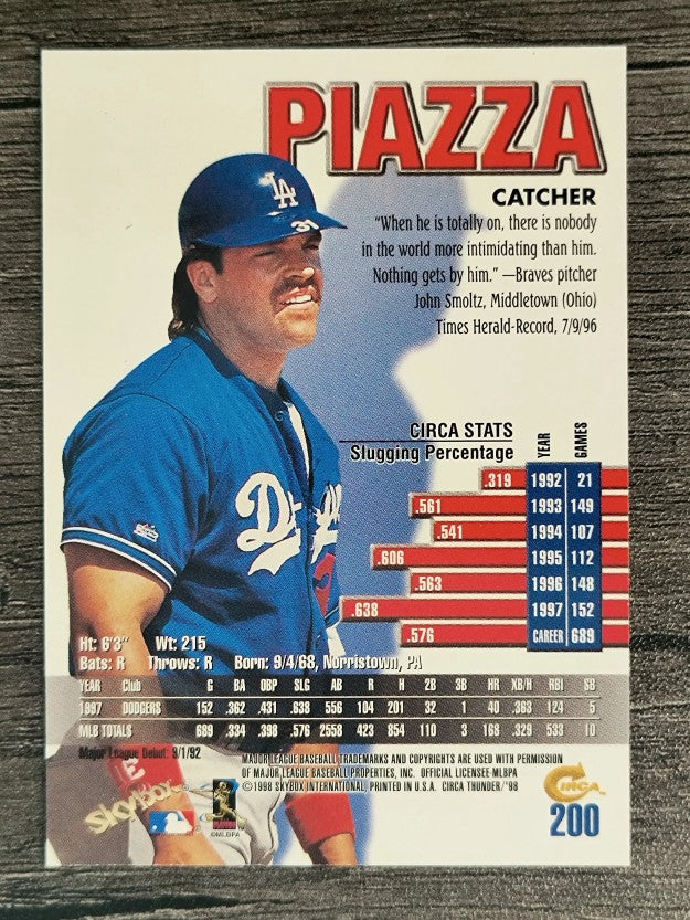 1998 Circa Thunder #200 Mike Piazza