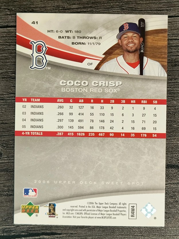 2006 Sweet Spot #41 Coco Crisp
