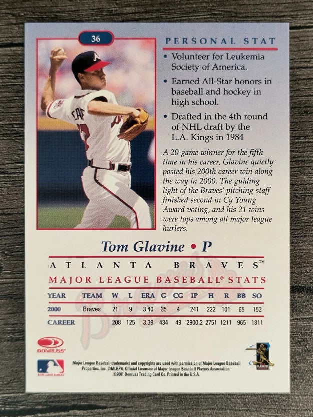 2001 Studio #36 Tom Glavine