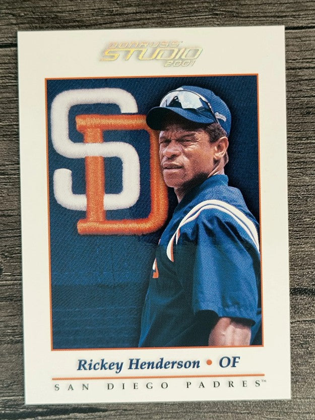 2001 Studio #110 Rickey Henderson