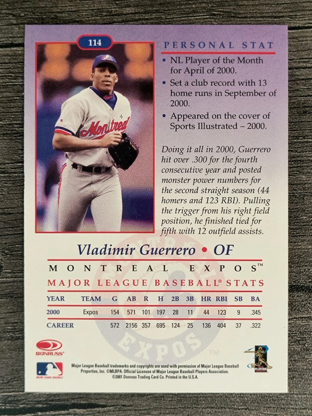 2001 Studio #114 Vladimir Guerrero