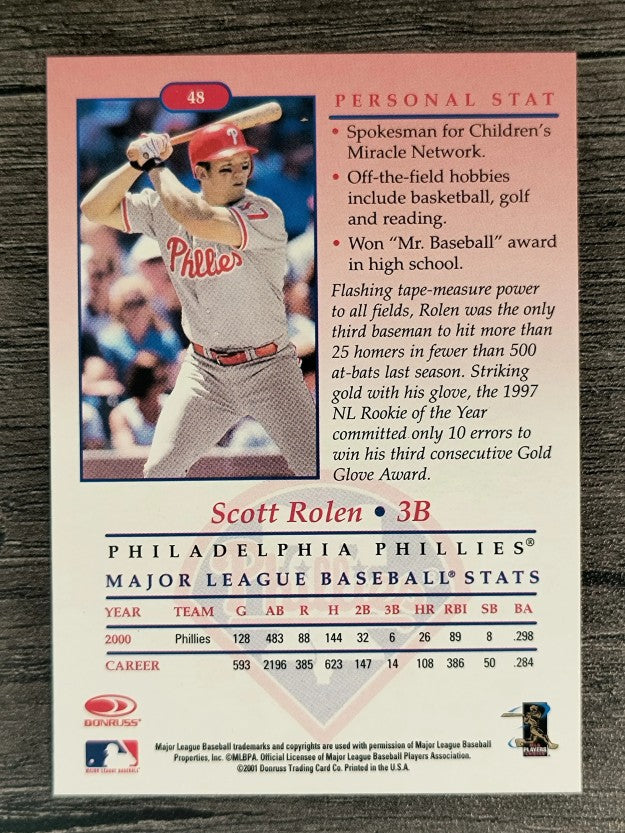 2001 Studio #48 Scott Rolen